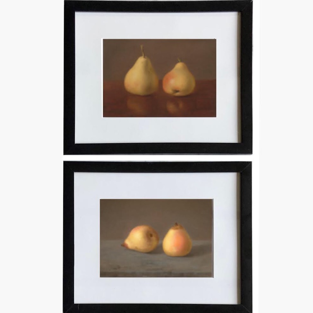 Framed Pear Art Set
